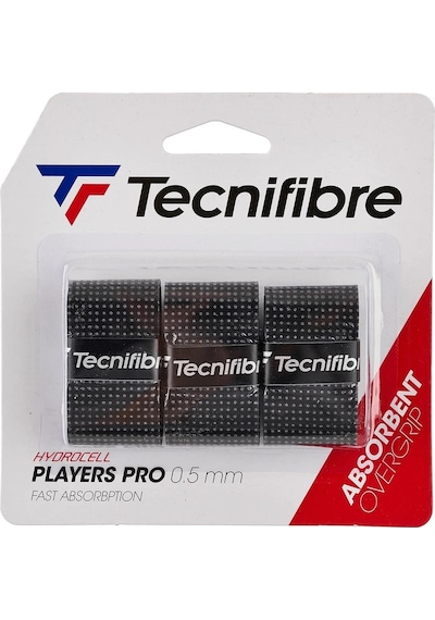 Tecnifibre Players Pro 0.5mm Siyah 3lü Overgrip