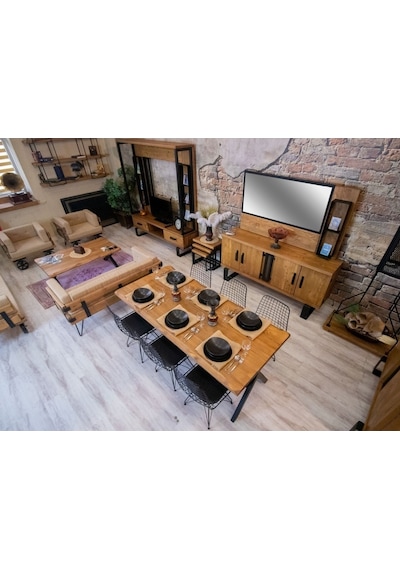 Ntconcept Masif Ağaç Loft Sehpa