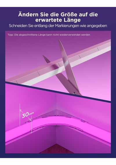 Süpürgelikler İçin Govee Neon Led Şerit, Duvar Hatları Ve Köşeler İçin 5m Rgbıc Led Şeritler, Oturma Odası, Koridor, Yatak Odası İçin Mat, Müzik Senkronizasyonu, Kesilebilir, Neon Işık Dekorasyonu İle Uyumlu Siyah