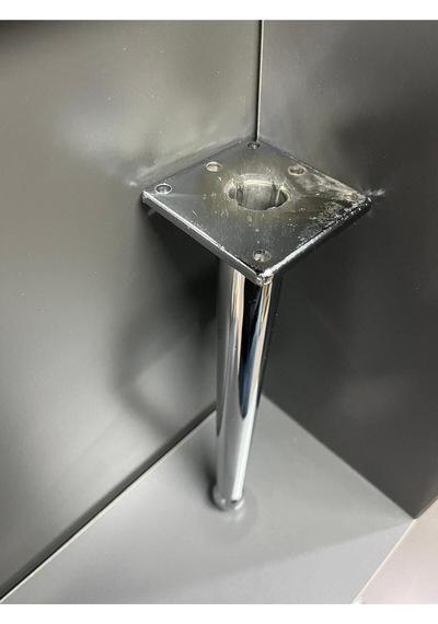Bone Metal Ayak 20cm Krom Renk Komidin Koltuk Dolap Tv Ünite Ayağı Modern Mobilya Gümüş Kitaplık