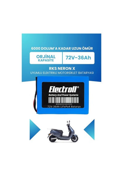 Rks Neron X Uyumlu Batarya Standart Kapasite Lifepo4 72v 36ah Elektrikli Motorsiklet Bataryası