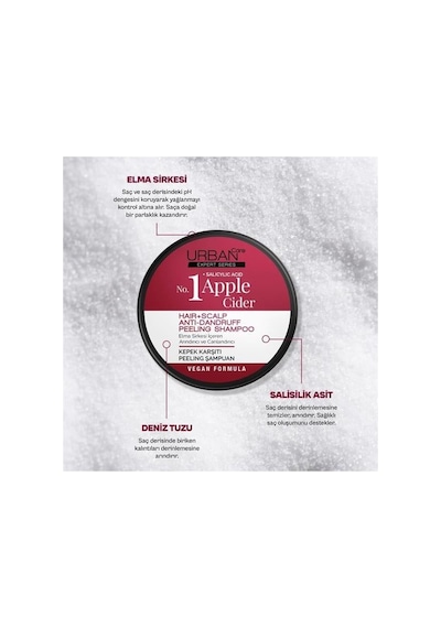 Urban Peeling Şampuan 200ml No:1 Apple Cider Tüm Saç Tipleri