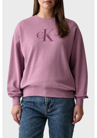 Calvin Klein Pamuklu Relaxed Fit Bisiklet Yaka Sweat Lv047b234gvcb Kadın Sweat Lv047b234g Vcb Pembe