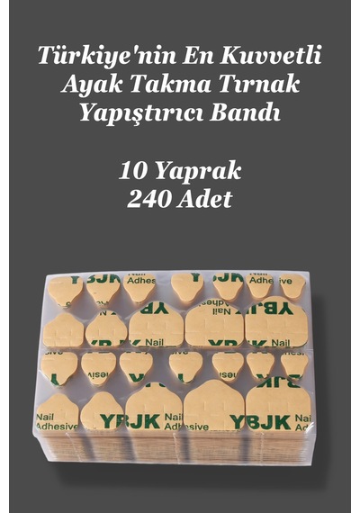 240 Adet Çok Kuvvetli 3m Ayak Takma Tırnak Yapıştırıcı Bant Ayak İçin Yapıştırıcı Bant Ayak