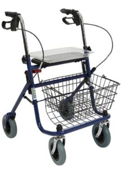 Metal Rollator Walker Kalın Tekerlekli