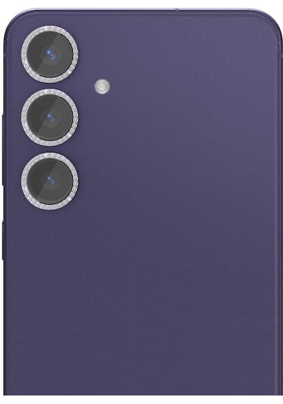 Goocamp Galaxy Uyumlu S24 Plus Diamond Kamera Lens Koruyucu Cam Filmi-sarı Sarı