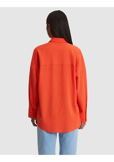 Pierre Cardin Kadın Nar Çiçeği Gömlek Desenli 50328624-vr039