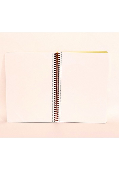 80 Sayfa Çizgisiz Telli Defter Kahve Temalı 16x22 Cm 60 Gr Beyaz Kağıt 3