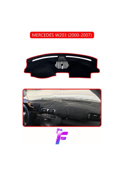 Mercedes W203 2000-2007 Uyumlu Torpido Örtüsü Yansıma Önleyici Kolay Montaj Tam Koruma H21
