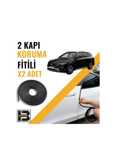 Fiat Egea Cross Station Wagon Kapı Koruma Fitili-iki Kapı-siyah-bm1262