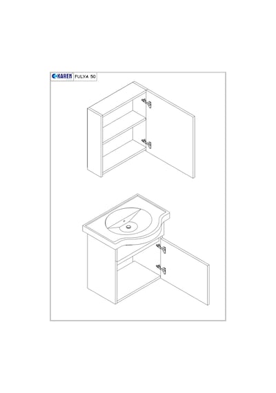 Karen Banyo Fulya 50 Cm Mdf Lavabolu Aynalı Banyo Dolabı Seti Seramik Lavabo Dahil Beyaz Mdf Beyaz Karen Banyo Fulya 50 Cm Mdf Lavabolu Aynalı Banyo Dolabı Seti Seramik Lavabo Dahil Beyaz Mdf Beyaz