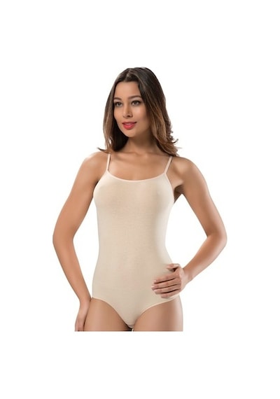 Erdem 2403 Pamuklu Ince Askılı Bayan Çıtçıtlı Body