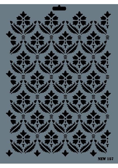 Rich New Seri N157 Stencil 35X25 Cm