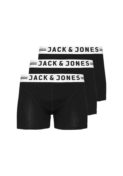 Jack & Jones Jack&jones Sense Trunks 3'lü Erkek Boxer 12081832 Siyah