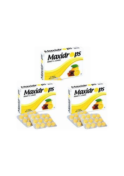 Maxidrop Bal & Limon Boğaz Pastili - 3'lü