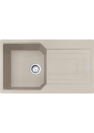 Franke Urban Ubg 611-86 Granit Eviye. Sahara. Tezgah Üstü. Tek Hazne. Damlalıklı. 86 x 50 CM