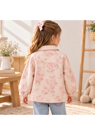 Tucankids Kız Çocuk Çiçek Desenli Doğal Ham Kumaş Mevsimlik Ceket Düğmeli Cepli Baharlık Ceket Bej Tucankids Kız Çocuk Çiçek Desenli Doğal Ham Kumaş Mevsimlik Ceket Düğmeli Cepli Baharlık Ceket Bej