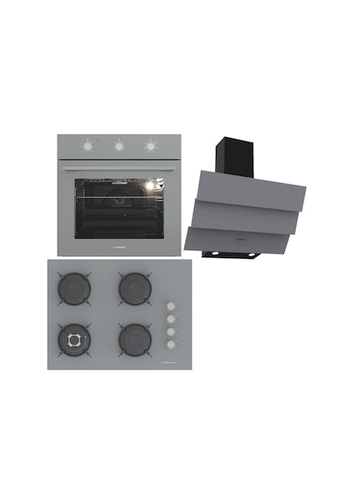 Termikel BO O6435C A - BH P7194C A - CH S6532C BA Ankastre Set Antrasit