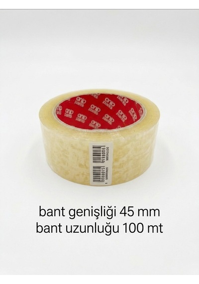 Oneplus1 Şeffaf Güçlü Yapıştırıcılı Koli Bandı 45 Mm X 100 Mt 6'lı Paket