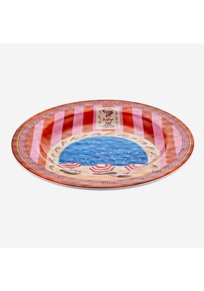 Turuncu Melamin Yemek Tabağı 28 Cm