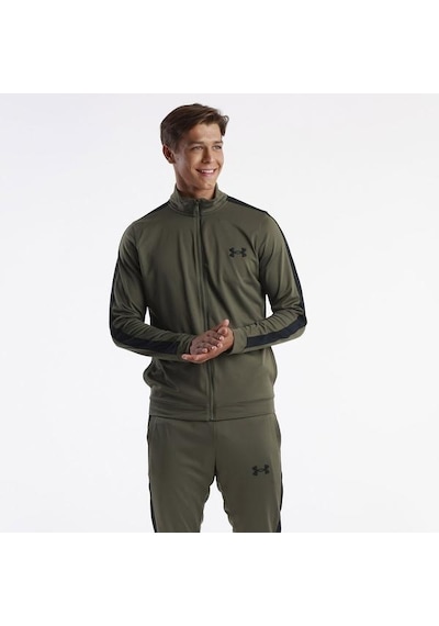 Under Armour Knit Track Erkek Yeşil Dik Yaka Eşofman Takımı Yeşil