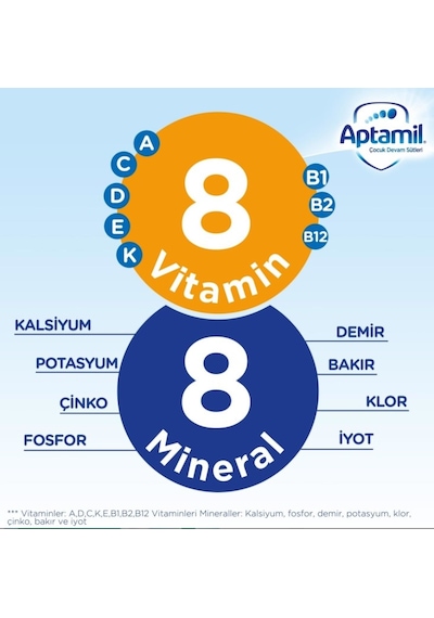 Aptamil 3 Çocuk Devam Sütü 800 G 4 Adet
