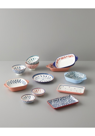 Verlina New Bone China Çerezlik 17x10 Cm Mavi