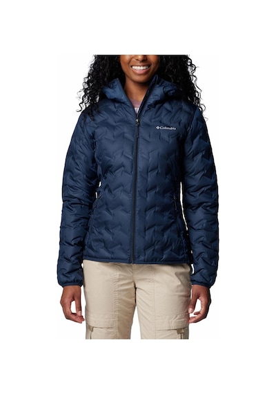 Columbia Delta Ridge Iı Down Hooded Jacket Kadın Outdoor Mont Wk2769 Lacivert