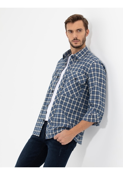 Pierre Cardin Erkek İndigo Gömlek Desenli 50259516-vr028 İndigo Pierre Cardin Erkek İndigo Gömlek Desenli 50259516-vr028 İndigo