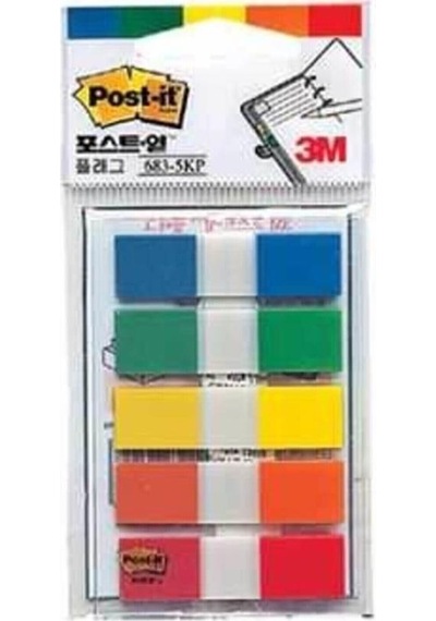 Post-It Indeks 20 Yp 12x44 5 Renk 683-5 Kp