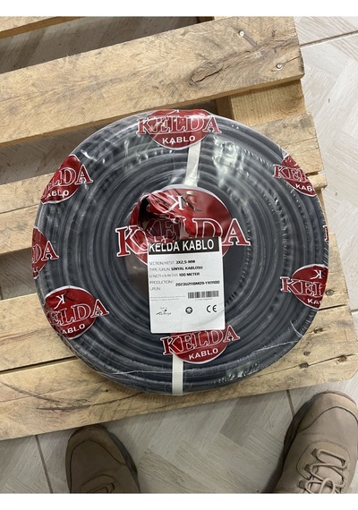 3x1,5 Mm Ttr Kablo Cca Siyah 100 Mt 1