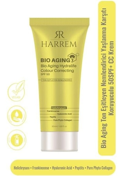 Bio Aging Ton Eşitleyen Nemlendiricili Yaşlanma Karşıtı Yüksek Koruyuculu 50+ Spf Cc Krem 50 Ml