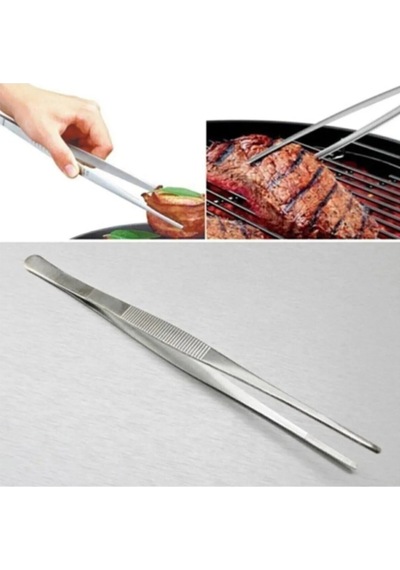 2'li Mutfak Gereçleri Set Boncuk Uçlu Lüx Çırpıcı, Masterchef Cımbız Maşa Paslanmaz Çelik Diğer