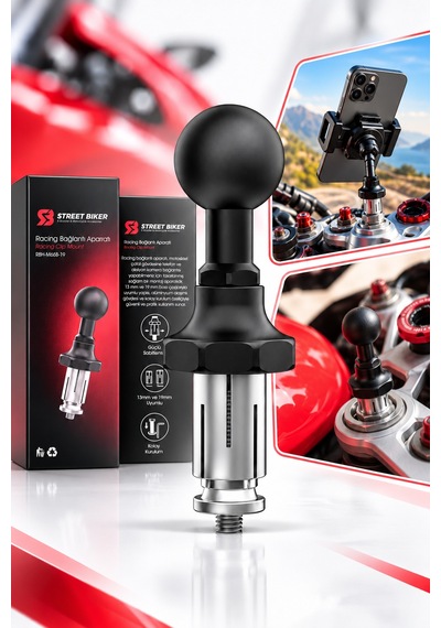 Racing Rbh-m6eb-19 Çatal Gövde Bağlantı Aparatı 13-19 Mm Telefon Ve Aksiyon Kamera Uyumlu Çok Renkli