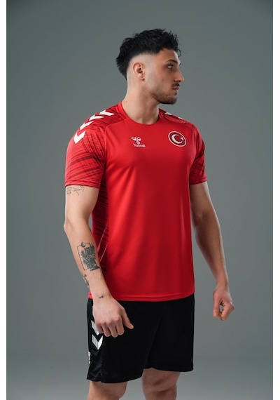 Hummel Milli Takım Line Antrenman Tişört Kırmızı