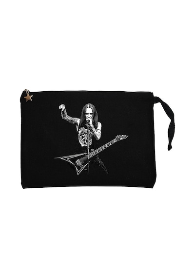 Children Of Bodom Alexi Laiho Siyah Astarlı Cüzdan / El Çantası Siyah