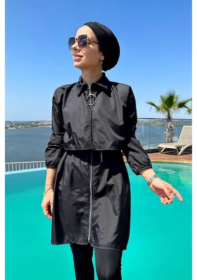 Kahijab Sea Tesettür Mayo - Siyah - S Siyah