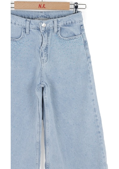 Xo Kids Kız Çocuk Jean Pantolon 8-14 Yaş 51703 Açık Mavi