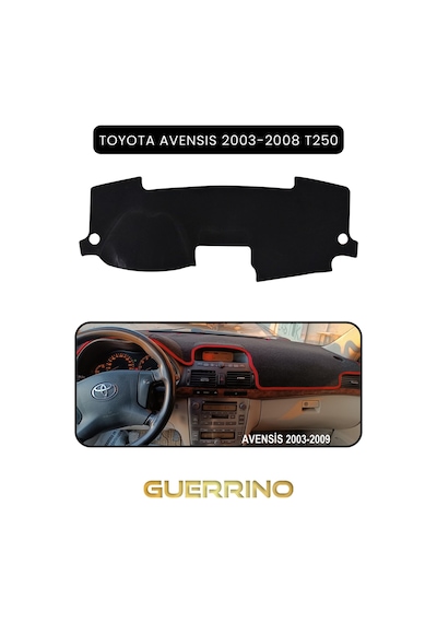 Toyota Avensis 2003-2008 T250torpido Koruma Halısı Siyah Kenar