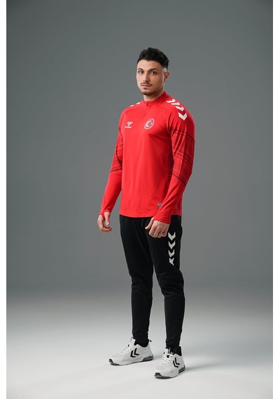 Hummel Milli Takım Line Antrenman Eşofman Üstü Kırmızı