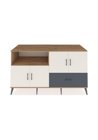 Kronos Konsol 4 Raflı Tek Çekmeceli 4 Kapaklı 176x59x99 Çam-aytaş Çam-aytaşı/antrasit Kronos Konsol 4 Raflı Tek Çekmeceli 4 Kapaklı 176x59x99 Çam-aytaş Çam-aytaşı/antrasit