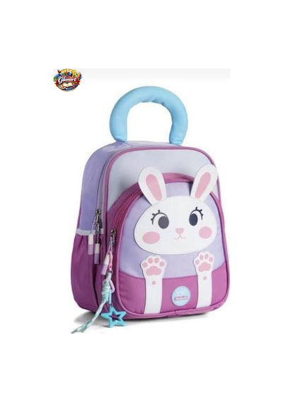 Sırt Ve Omuz Destekli Tavşan Figürlü Anaokulu - Kreş Sırt Çantası Relaxi Mor