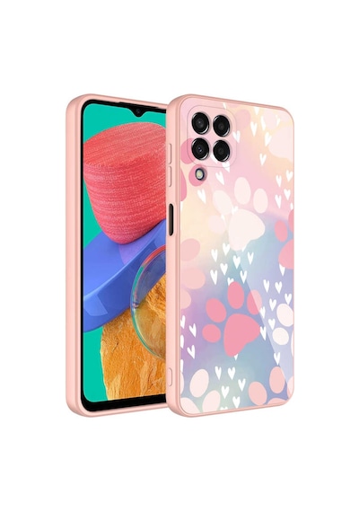 Zore Galaxy M33 Kılıf Kamera Korumalı Desenli Sert Silikon Ogaa Epoksi Kapak - No4