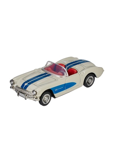 1:43 Ölçekli Lisanslı Metal Retro Amerikan Arabaları - 1957 Chevrolet Corvette - 10 Cm