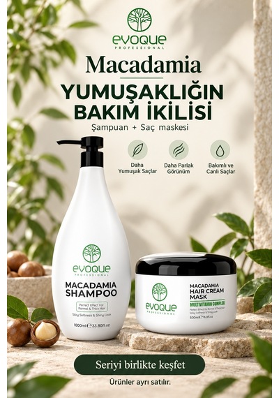 Evoque Macadamia Şampuan 1 L