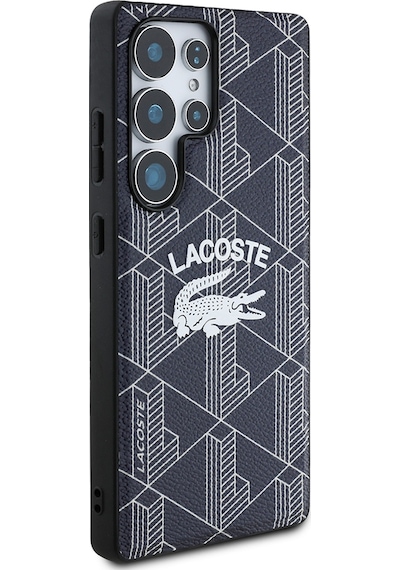 Galaxy S25 Ultra Kılıf Lacoste Uyumlu Lisanslı Magsafe Özellikli Mono Vintage Logo Kapak Lacivert