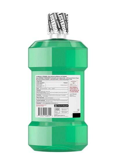 Freshburst Antiseptik Ağız Gargarası, Mikrop Öldürücü Ağız Bakım Formülü, Kötü Nefes Alma, Plak Ve Diş Eti İltihabı İle Mücadele İçin, 1,5 L