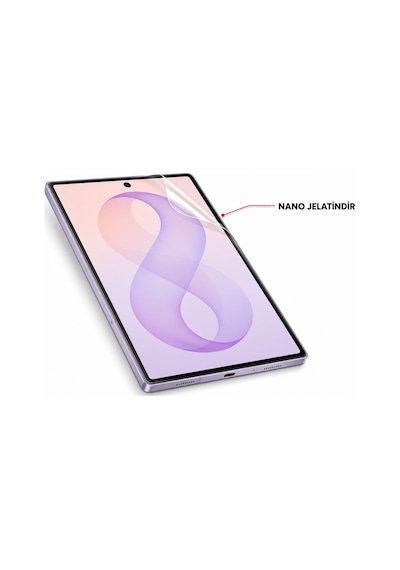 Samsung Galaxy Z Fold 8 Uyumlu Ön Body Şeffaf Ultra Koruyucu Nano Jelatin