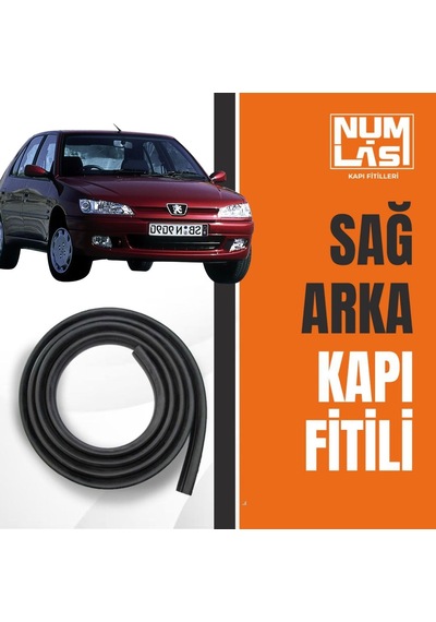 Peugeot 306 Sağ Arka Kapı Fitili-a Kalite-numlas-nm3605