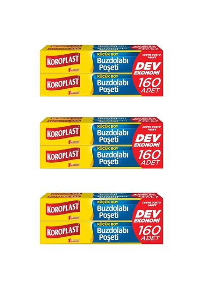 Buzdolabı Poşeti Küçük Boy 160'lı X 3 Adet